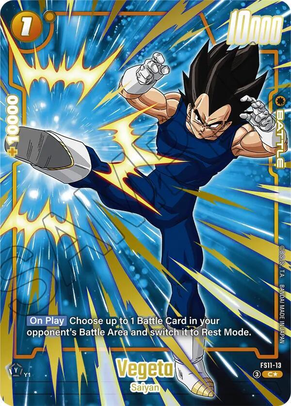 Vegeta Gold FS11-13 Starter Deck EX: The Phase of Evolution Fusion World card