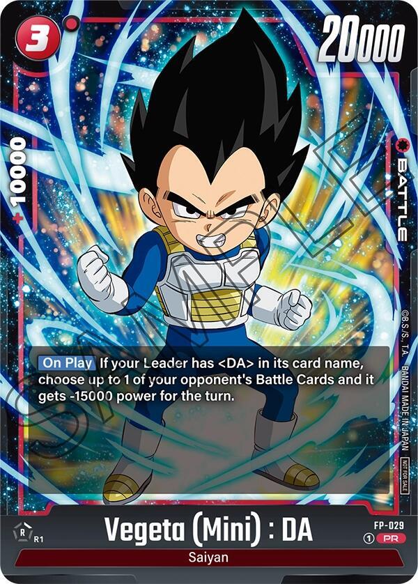 Vegeta Mini DA FP-029 Fusion World Promotion Cards and Packs Fusion World card