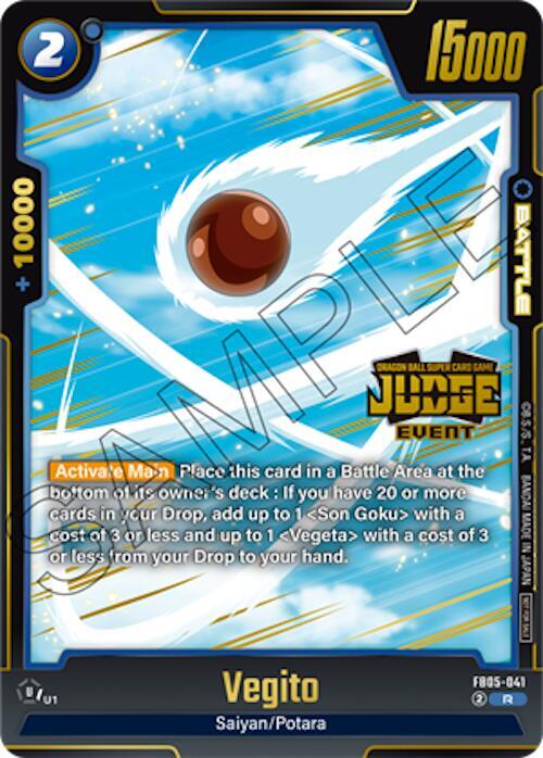 Vegito Judge Pack Event Judge 04 FB05-041 Tournament and Championship Promos Fusion World card