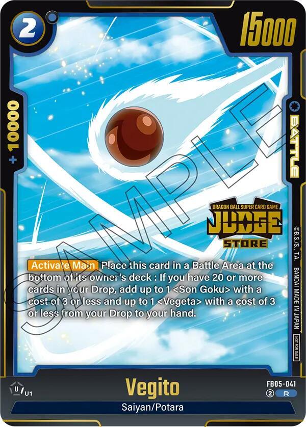 Vegito Judge Pack Store Judge 04 FB05-041 Tournament and Championship Promos Fusion World card