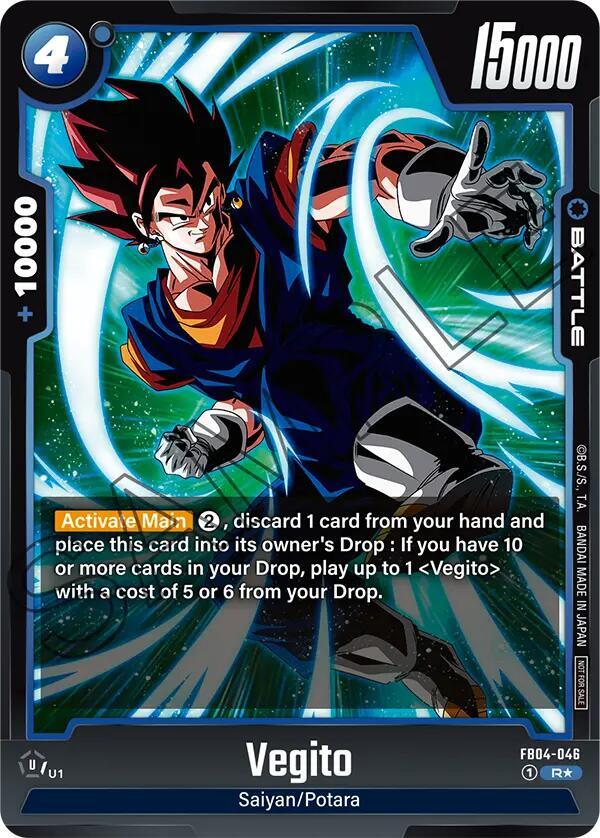 Vegito Tournament Pack 05 FB04-046 Tournament and Championship Promos Fusion World card