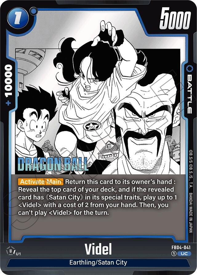 Videl FB04-041 Manga Booster 01 Fusion World card