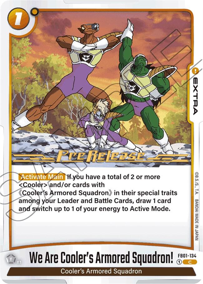 We Are Coolers Armored Squadron FB01-134 Awakened Pulse Pre-Release Cards Fusion World card
