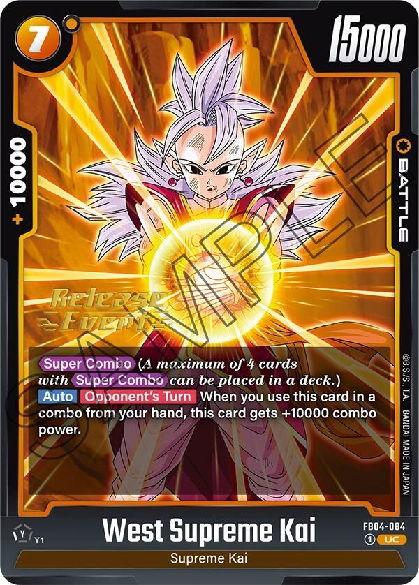 West Supreme Kai FB04-084 Ultra Limit Release Event Cards Fusion World card