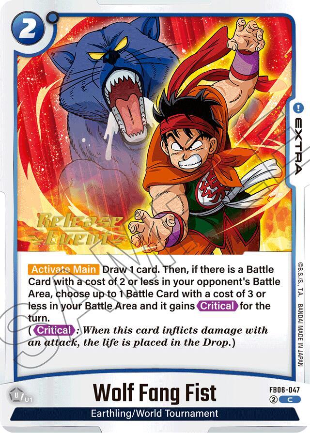 Wolf Fang Fist FB06-047 Rivals Clash Release Event Cards Fusion World card