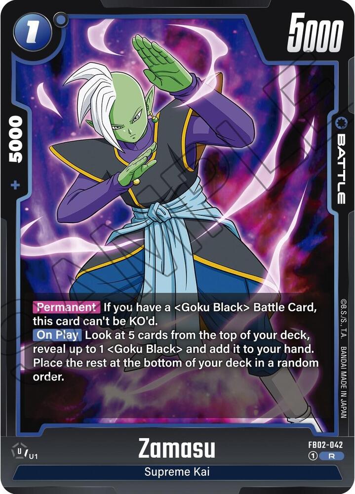 Zamasu FB02-042 Blazing Aura Fusion World card