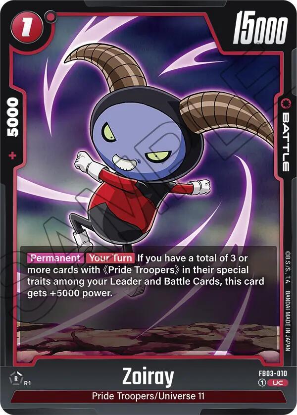 Zoiray FB03-010 Raging Roar Fusion World card