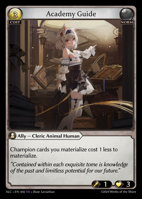 Academy Guide ALC-EN-042-Normal-Super Rare (SR) - Alchemical Revolution - Grand Archive Card