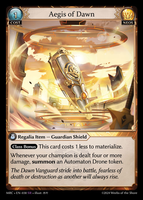 Aegis of Dawn MRC-EN-030-Normal-Super Rare (SR) - Mercurial Heart - Grand Archive Card
