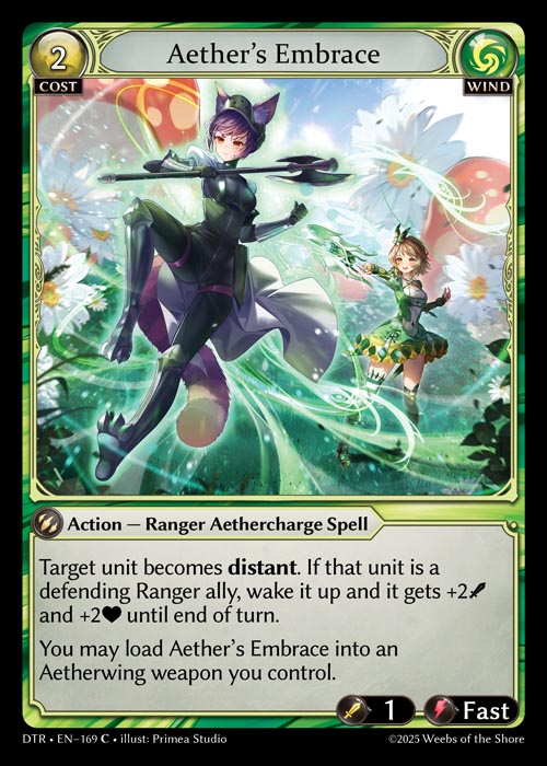 Aether's Embrace DTR-EN-169-Normal-Common (C) - Distorted Reflections - Grand Archive Card
