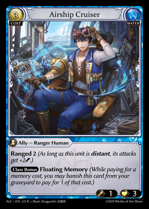 Airship Cruiser ALC-EN-121-Foil-Common (C) - Alchemical Revolution - Grand Archive Card