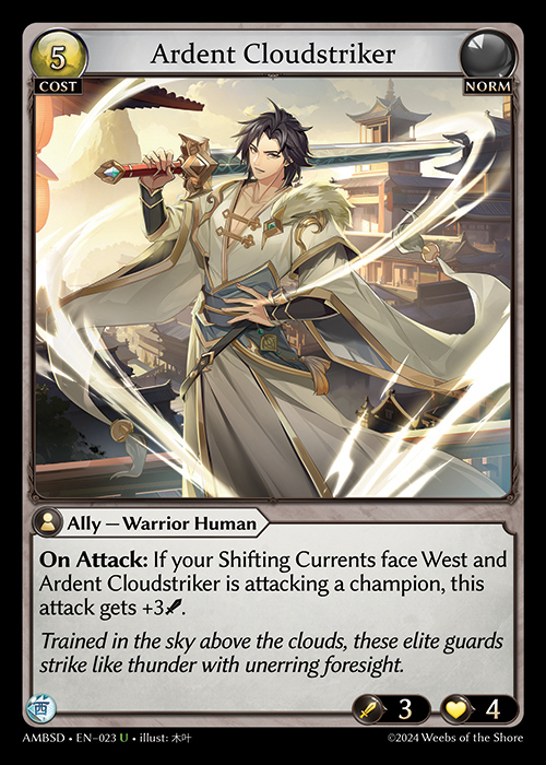 Ardent Cloudstriker AMBSD-EN-023-Normal-Uncommon (U) - Mortal Ambition Starter Decks - Grand Archive Card