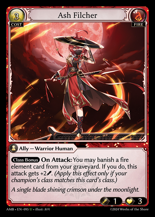 Ash Filcher AMB-EN-095-Foil-Uncommon (U) - Mortal Ambition - Grand Archive Card