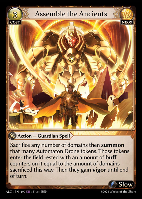 Assemble the Ancients ALC-EN-190-Normal-Super Rare (SR) - Alchemical Revolution - Grand Archive Card