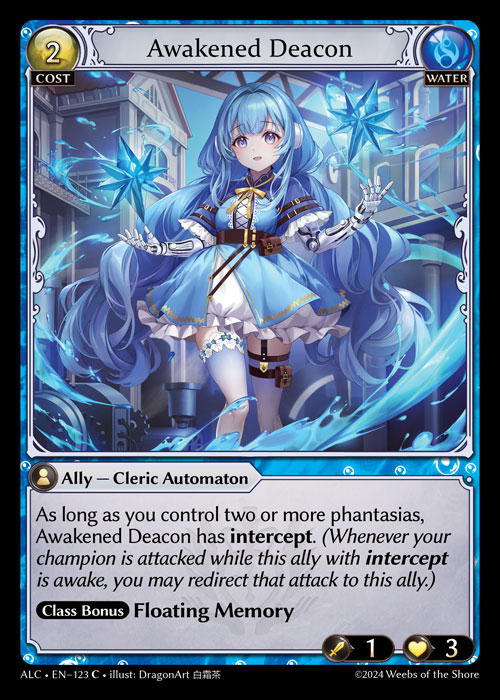 Awakened Deacon ALC-EN-123-Normal-Common (C) - Alchemical Revolution - Grand Archive Card