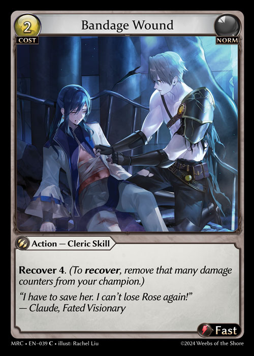Bandage Wound MRC-EN-039-Foil-Common (C) - Mercurial Heart - Grand Archive Card