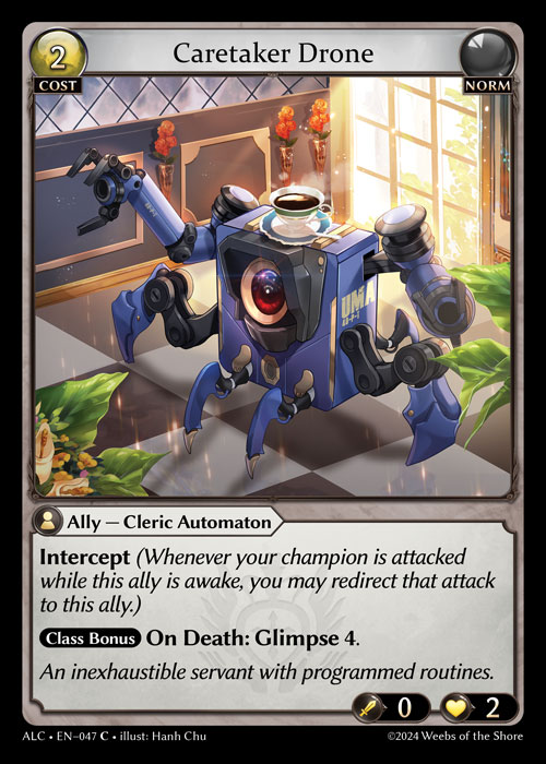 Caretaker Drone ALC-EN-047-Normal-Common (C) - Alchemical Revolution - Grand Archive Card