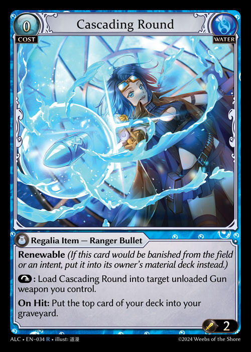 Cascading Round ALC-EN-034-Normal-Rare (R) - Alchemical Revolution - Grand Archive Card