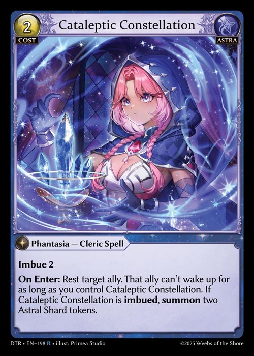 Cataleptic Constellation DTR-EN-198-Normal-Rare (R) - Distorted Reflections - Grand Archive Card