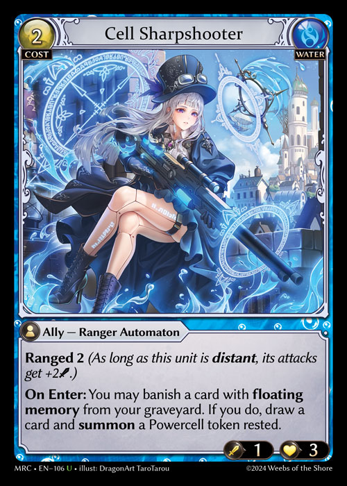 Cell Sharpshooter MRC-EN-106-Foil-Uncommon (U) - Mercurial Heart - Grand Archive Card