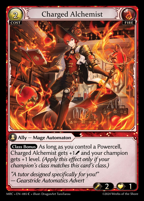 Charged Alchemist MRC-EN-085-Foil-Common (C) - Mercurial Heart - Grand Archive Card