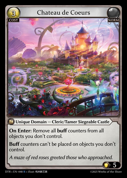 Chateau de Coeurs DTR-EN-048-Normal-Rare (R) - Distorted Reflections - Grand Archive Card