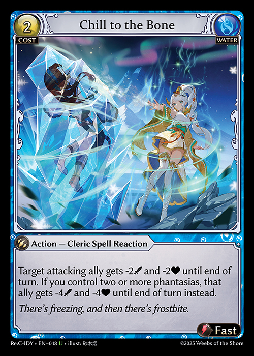 Chill to the Bone ReC-IDY-EN-018-Normal-Uncommon (U) - Re:Collection Idyll Corsage - Grand Archive Card