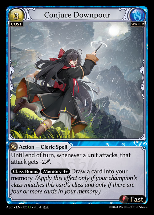 Conjure Downpour ALC-EN-126-Normal-Uncommon (U) - Alchemical Revolution - Grand Archive Card