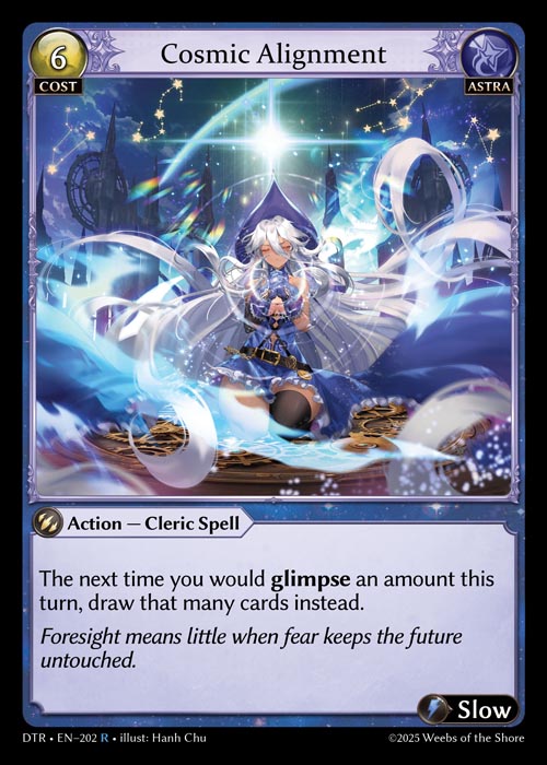 Cosmic Alignment DTR-EN-202-Normal-Rare (R) - Distorted Reflections - Grand Archive Card