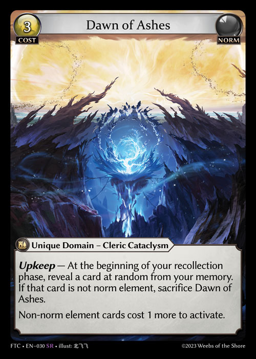 Dawn of Ashes FTC-EN-030-Foil-Super Rare (SR) - Fractured Crown - Grand Archive Card