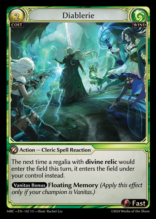 Diablerie MRC-EN-142-Foil-Super Rare (SR) - Mercurial Heart - Grand Archive Card