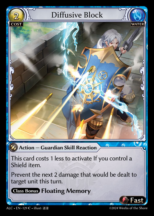 Diffusive Block ALC-EN-129-Normal-Common (C) - Alchemical Revolution - Grand Archive Card