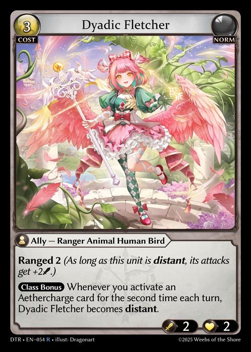 Dyadic Fletcher DTR-EN-054-Normal-Rare (R) - Distorted Reflections - Grand Archive Card