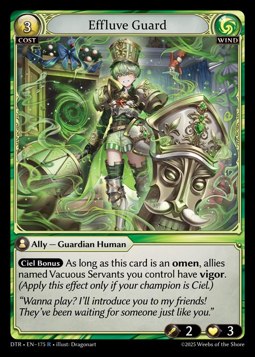 Effluve Guard DTR-EN-175-Normal-Rare (R) - Distorted Reflections - Grand Archive Card