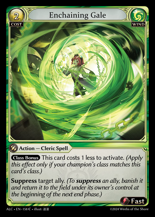 Enchaining Gale ALC-EN-158-Normal-Common (C) - Alchemical Revolution - Grand Archive Card