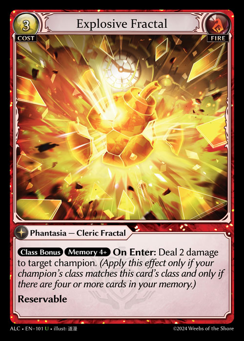Explosive Fractal ALC-EN-101-Normal-Uncommon (U) - Alchemical Revolution - Grand Archive Card
