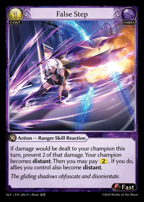 False Step ALC-EN-206-Normal-Rare (R) - Alchemical Revolution - Grand Archive Card