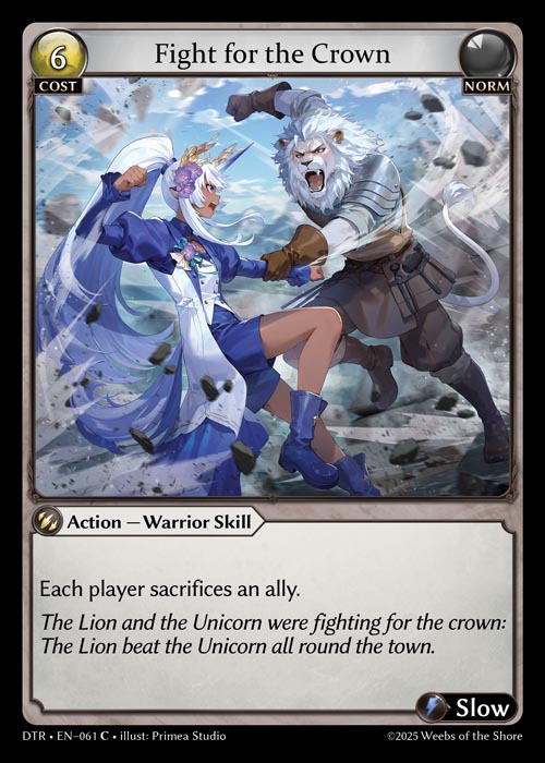Fight for the Crown DTR-EN-061-Normal-Common (C) - Distorted Reflections - Grand Archive Card