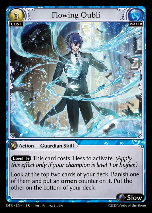 Flowing Oubli DTR-EN-148-Normal-Common (C) - Distorted Reflections - Grand Archive Card