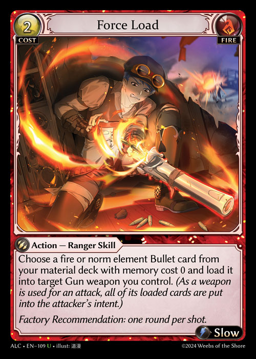 Force Load ALC-EN-109-Normal-Uncommon (U) - Alchemical Revolution - Grand Archive Card