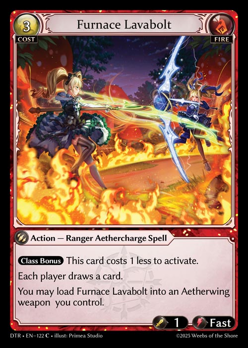 Furnace Lavabolt DTR-EN-122-Normal-Common (C) - Distorted Reflections - Grand Archive Card