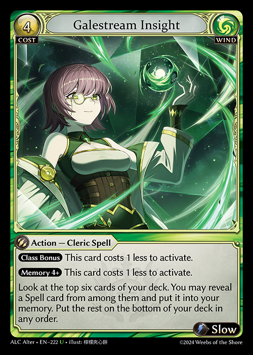 Galestream Insight ALC Alter-EN-222-Foil-Uncommon (U) - Alchemical Revolution Alter Edition - Grand Archive Card