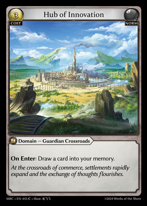 Hub of Innovation MRC-EN-055-Foil-Common (C) - Mercurial Heart - Grand Archive Card