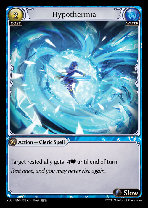 Hypothermia ALC-EN-136-Normal-Common (C) - Alchemical Revolution - Grand Archive Card