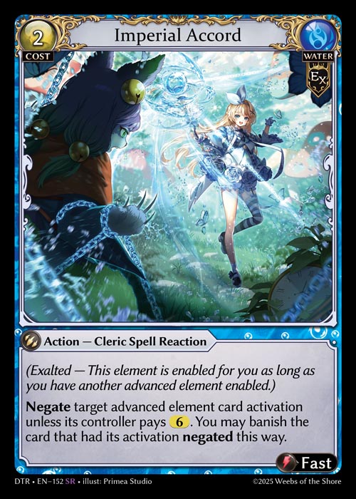 Imperial Accord DTR-EN-152-Normal-Super Rare (SR) - Distorted Reflections - Grand Archive Card