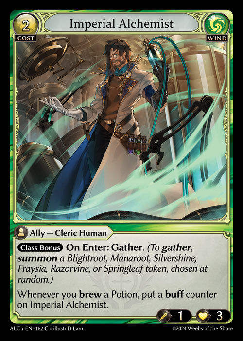 Imperial Alchemist ALC-EN-162-Normal-Common (C) - Alchemical Revolution - Grand Archive Card