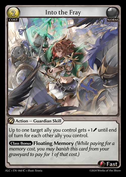 Into the Fray ALC-EN-060-Foil-Common (C) - Alchemical Revolution - Grand Archive Card
