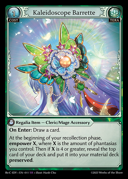 Kaleidoscope Barrette ReC-IDY-EN-011-Normal-Super Rare (SR) - Re:Collection Idyll Corsage - Grand Archive Card