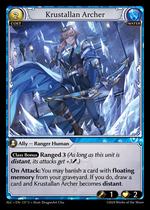 Krustallan Archer ALC-EN-137-Normal-Uncommon (U) - Alchemical Revolution - Grand Archive Card