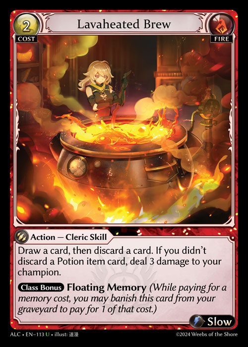 Lavaheated Brew ALC-EN-113-Normal-Uncommon (U) - Alchemical Revolution - Grand Archive Card